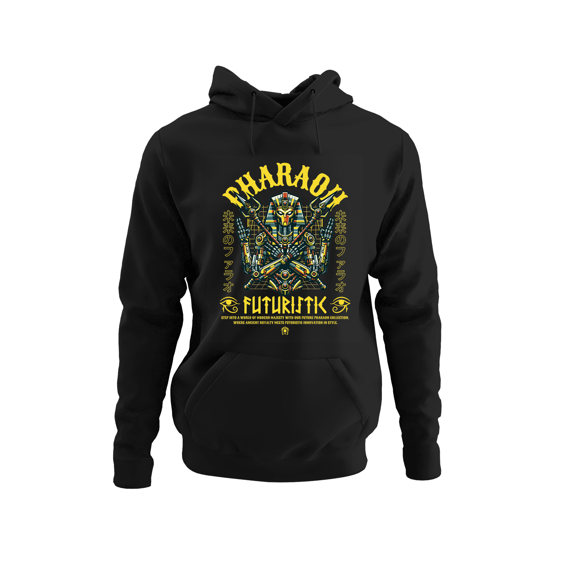 Alfaq Futuristic Pharaoh Egypt Pyramid Egyptian Ancient Mummy Hoodie